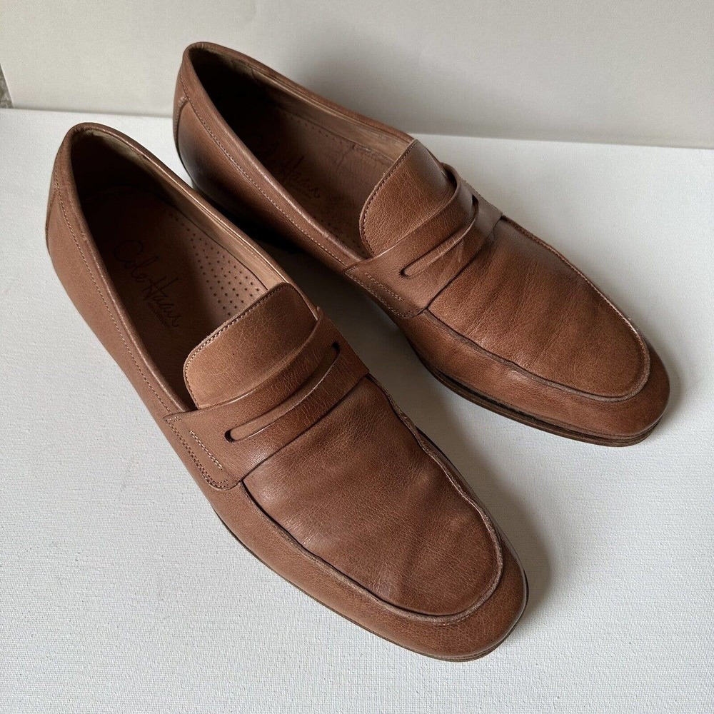 Cole Haan Brown Leather Loafers Casual Size 11.5 M